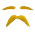 thumbnail image 1 of 15G Lightweight Fake Beard & Mustache Props For Party, , Halloween, Retro Theme Events, Funny Imitation Fake Facial Hair For S, Reusable & Adjustable, 1 of 5