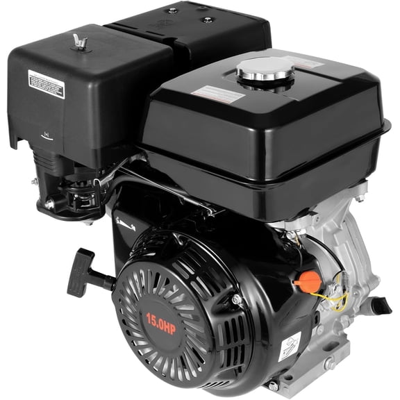 15HP 4-Stroke Petrol Engine Single Cylinder Kart Engine 9.7KW 420CC 3600RPM Portable Drive Motor with Oil Shortness Protection Function for Machines