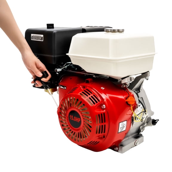 15HP Gas Engine Motor, 420CC 4 Stroke OHV Pull Start 3600RPM Industrial Grade Powered Multi-Use Engine Air Cooled for Water Pump Go-Karts Lawnmowers