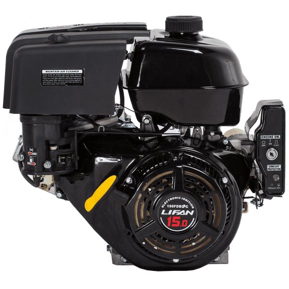 15HP Recoil Start Horizontal Shaft Engine with 2;1 Clutch Reduction CARB