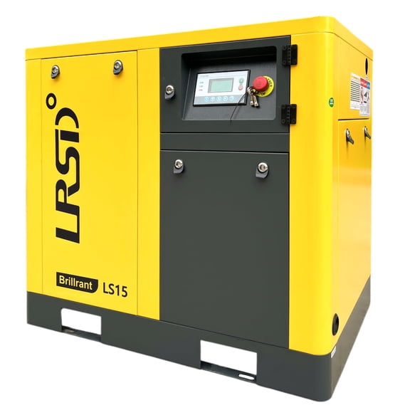 15HP Rotary Screw Air Compressor, 55CFM @100-145PSI, 230V 3Phase 60Hz