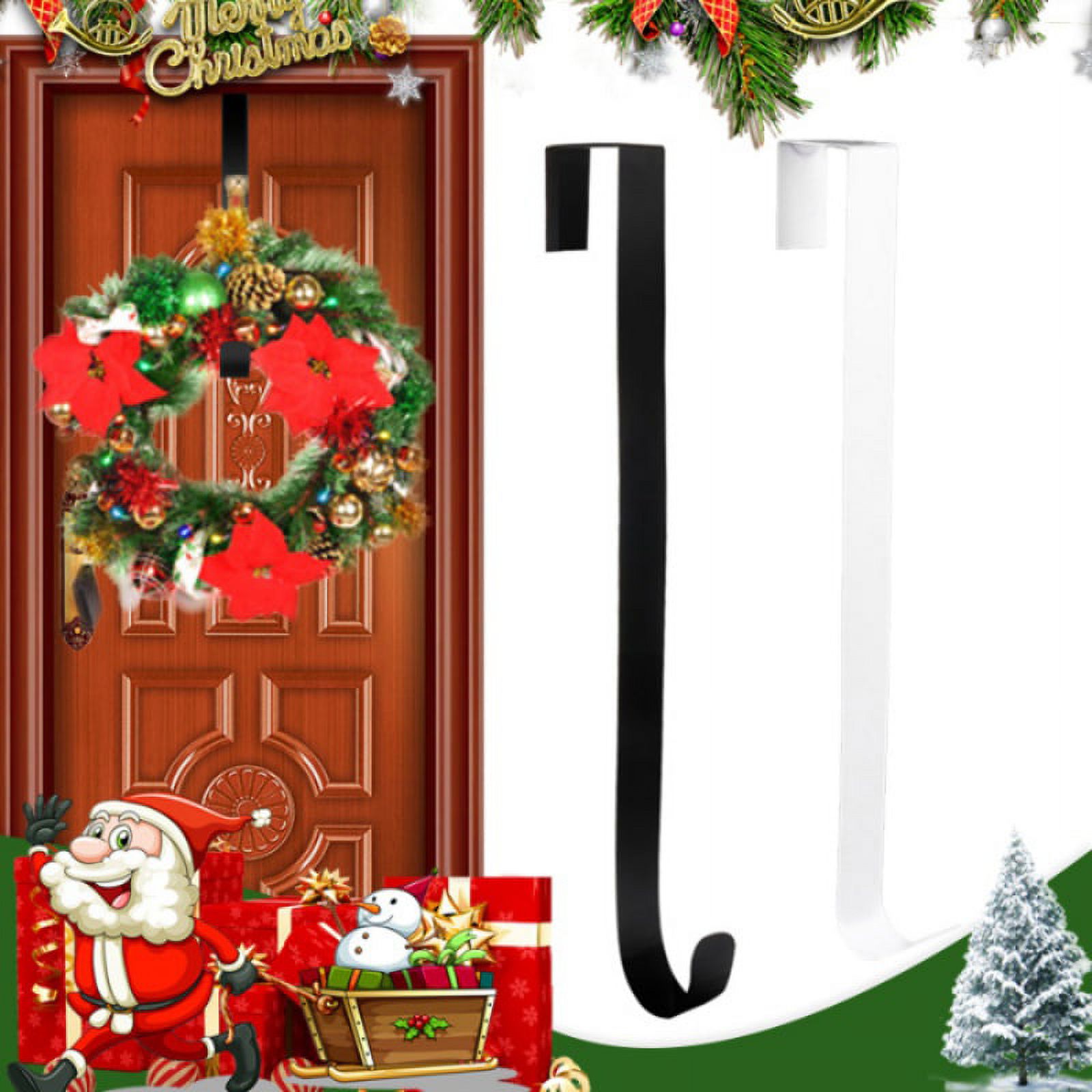 15INCH Door Hanger Hook Wreath Hangers Front Door Decor Door Hooks for