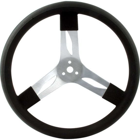 15in Steering Wheel Alum Black