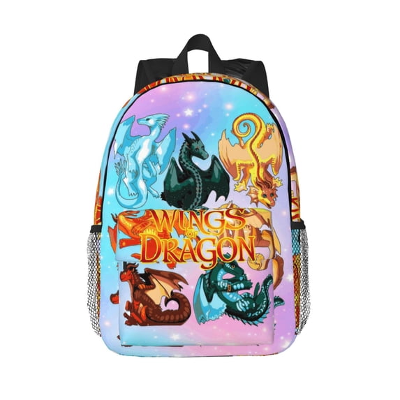 15In Wings Of Dragon Fire Backpack With Front Pocket Lightweight School ...