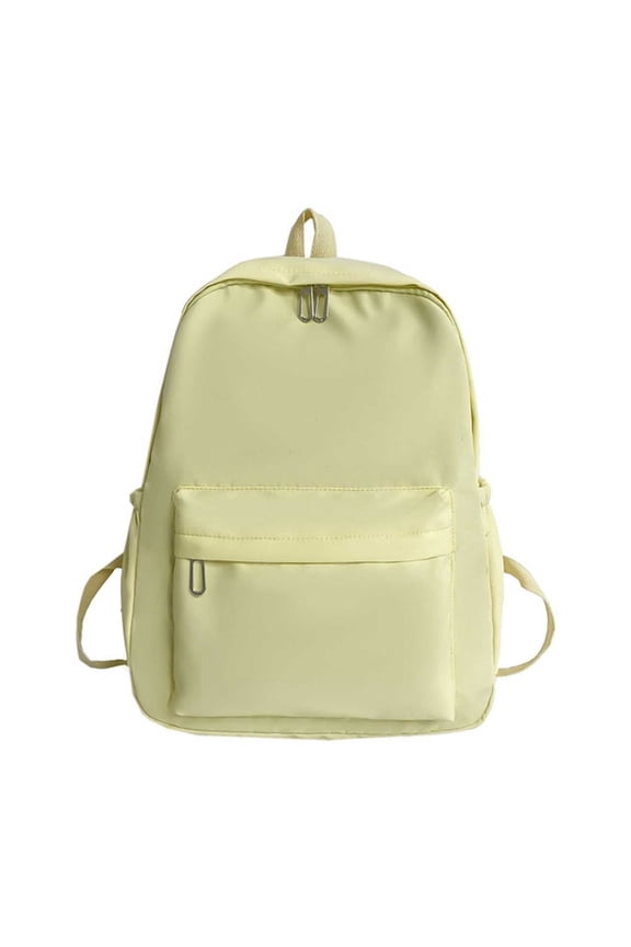 15Inch Cute Aesthetic Backpack,Simple Solid Color Backpacks Travel Laptop Backpack,Large Capacity Backpack For Junior And Senior High School Students