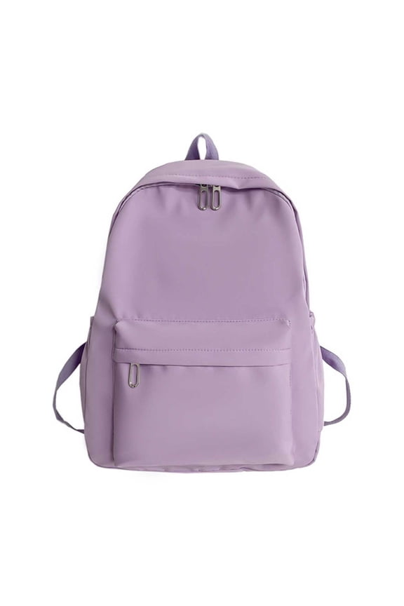 15Inch Cute Aesthetic Backpack,Simple Solid Color Backpacks Travel Laptop Backpack,Large Capacity Backpack For Junior And Senior High School Students