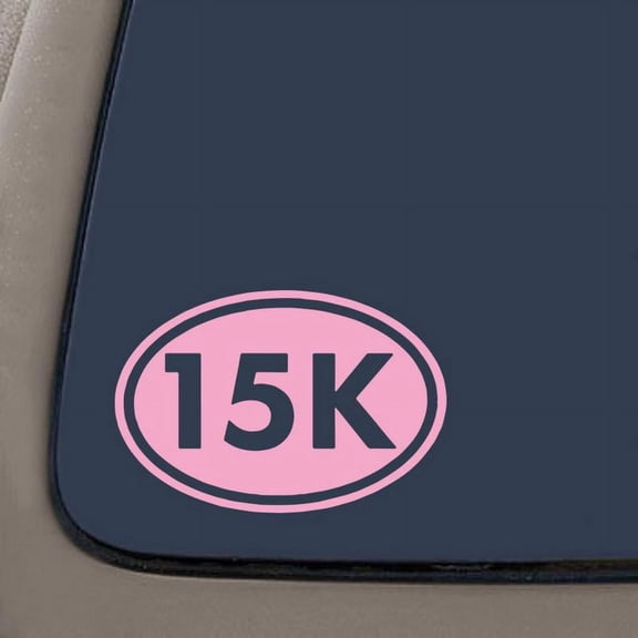 15K Vinyl Decal | 5.25-Inches By 3.5-Inches | Light Pink | Car Truck Van SUV Laptop Macbook Wall Decals