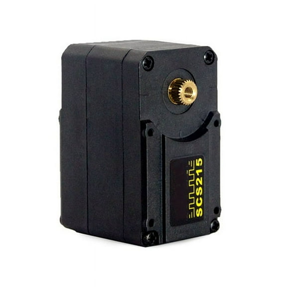 15KG Servo Motor High Torque Digital Servo 2- Bus Serial Servo Motor for Remote Control Car Steering Robot,1 x Servo Motor Kit,Black
