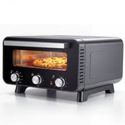 EDX Pizza Oven 15L 1700W, 80-400 , 2 Mins Bake 12" Pizza, Stainless Steel Front, 320*320mm Pizza Stone, Mechanical Control