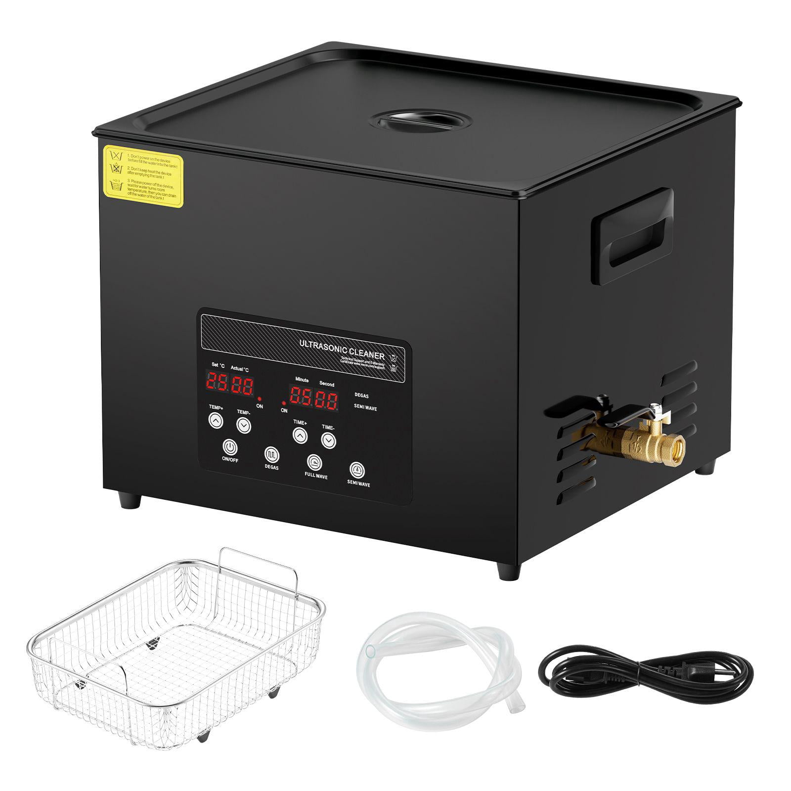 15L 360W Digital Ultrasonic Cleaner with Heater Timer Gentle Mode Upgraded Degassing 40kHz Industrial Cleaning Machine for Jewelry Retainer Tools
