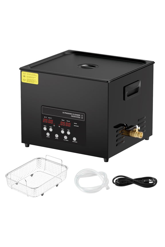 15L 360W Digital Ultrasonic Cleaner with Heater Timer Gentle Mode Upgraded Degassing 40kHz Industrial Cleaning Machine for Jewelry Retainer Tools