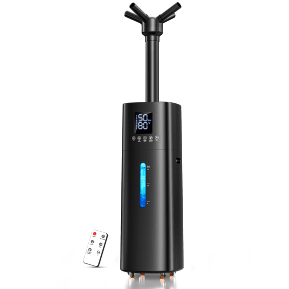 15L/4Gal Humidifier Large Room, 600mL/h Misting, 1200ft Coverage, Auto Humidity Control, 72H Runtime, Top Fill, Aroma Diffuser, Sleep Mode, 12H Timer, Auto Shutoff Protection