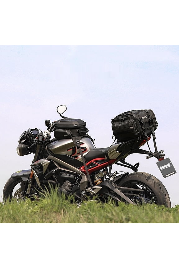 15L Can Expand Motorcycle Hard Shell Backpack,15L