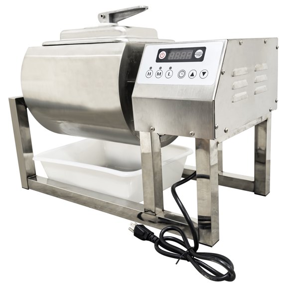 15L Circular Meat Tumbler Marinator Rotatable Commercial Marinating Machine 110V