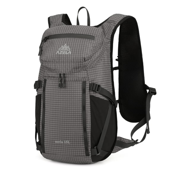15L Hydration Backpack with Water Bladder, Lightweight Waterproof Hiking Daypack for Men Women, Breathable Running Cycling Backpack with Reflective Strips & Multi-pockets