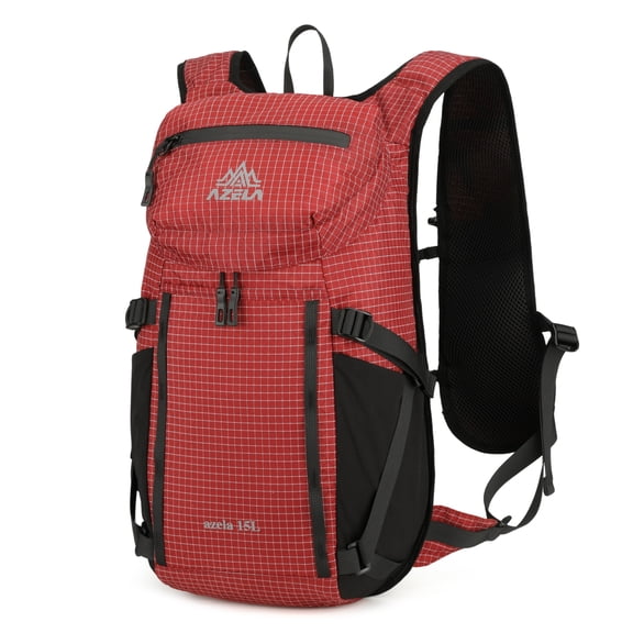 15L Hydration Backpack with Water Bladder, Lightweight Waterproof Hiking Daypack for Men Women, Breathable Running Cycling Backpack with Reflective Strips & Multi-pockets