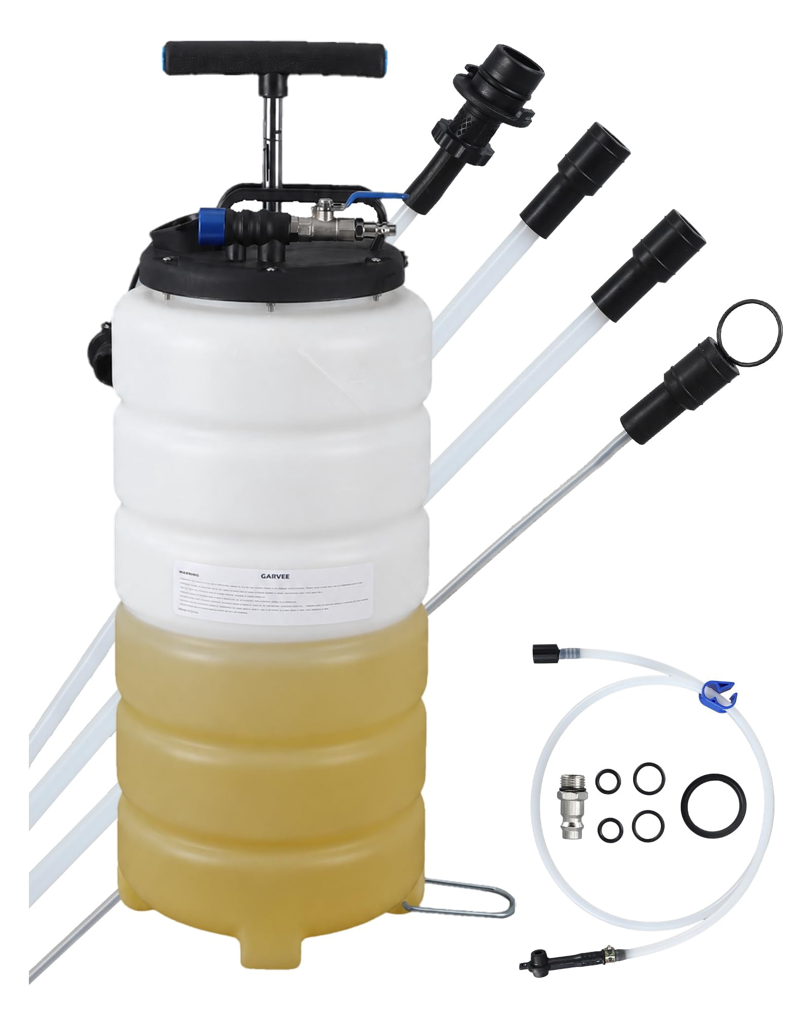 15L Oil Extractor Pump, Pneumatic & Manual Fluid Extractor，Up to 1.8L ...