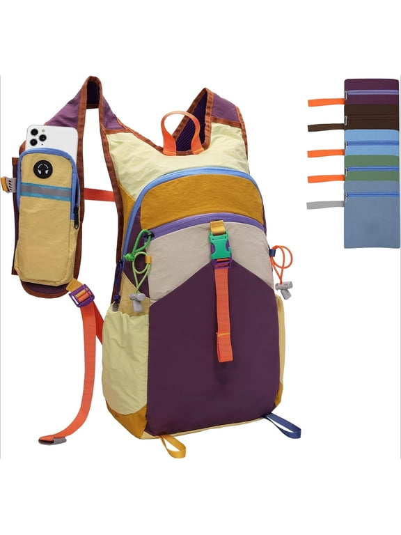 15L Small Hiking Backpack Travel Daypack Colorful Lightweight Packable Foldable Casual Backpack for Women Men