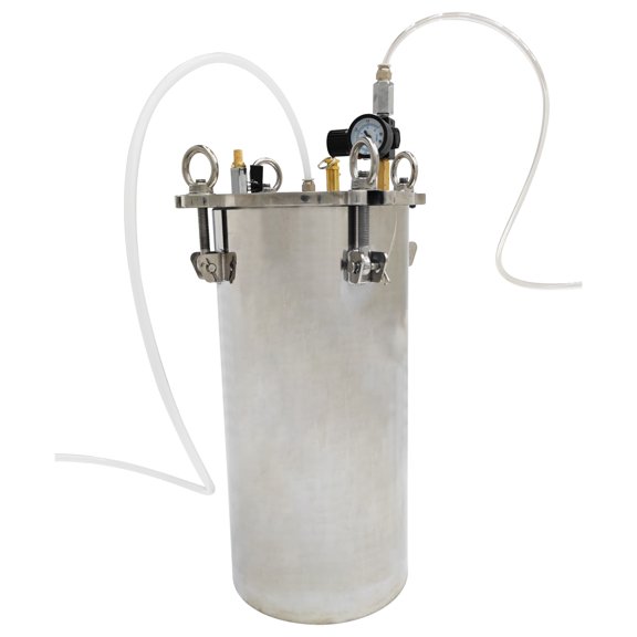 15L Stainless Steel Glue Dispenser Pressure Tank Vessel with Pressure Gauge