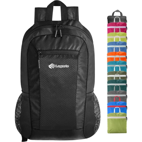 15L Water-resistant Hiking Daypack, Small Backpack Travel Outdoor, Lightweight Day Pack with Tool Loops