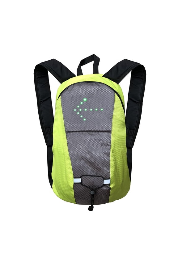 15L Wireless Remote Control Signal Backpack, Wear Resistant Nylon Cycling Knapsack, Multi Function Safety Warning Daypack for Outdoor Riding Hiking Mountaineering Travel Daily Item Storage