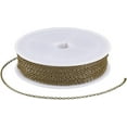 thumbnail image 1 of 15M/49.2 Feet Brass Cable Chain Jewelry Chain Oval Soldered Antique Bronze 2.5mm Craft Curb Link Roll with Spool Connector Chains for Jewelry Making Necklaces Bracelets Earrings DIY Crafts Bronze, 1 of 6