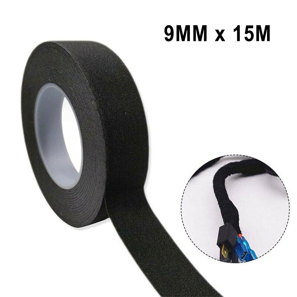 15M 9MM Heatresistant Adhesive Cloth Fabric Tape For Automotive Cable