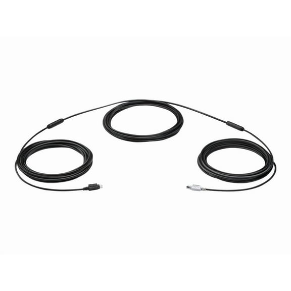 Logitech 939-001490 15M Mini-Din PS/2 Extender Cable Black