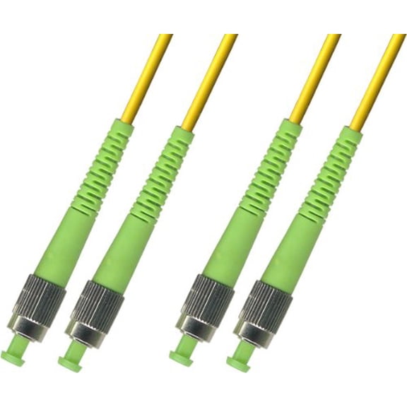 15M - Singlemode Duplex Fiber Optic Cable (9/125) - FC/APC to FC/APC
