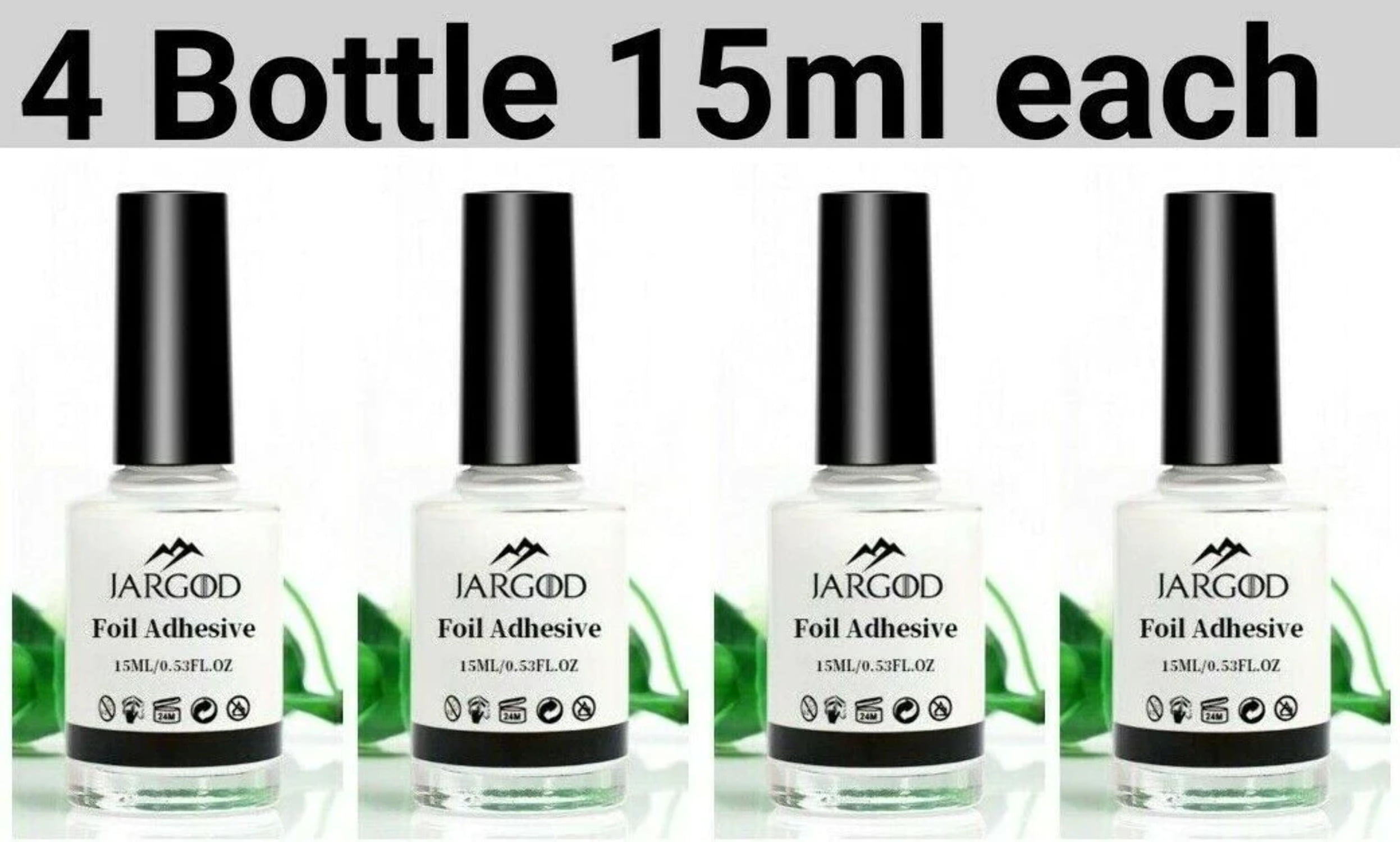 15ML Nail Glue For Transfer Foil Sticker Decals Polish UV Gel Glue Adhesive Jargod