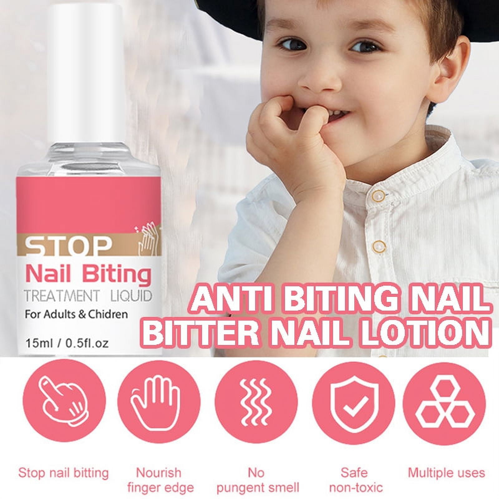Stop Nail Biting Bitter Water Treatment for Kids and Adults, Break Bad –  TweezerCo