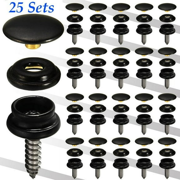 15Mm Snap Fastener Button Screw Studs Kit For Boat Cover Home Improvement Tent
