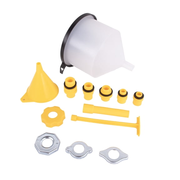 15PC Car Radiator Coolant Filling Funnel Kit No-Spill Spill Proof Cooling System