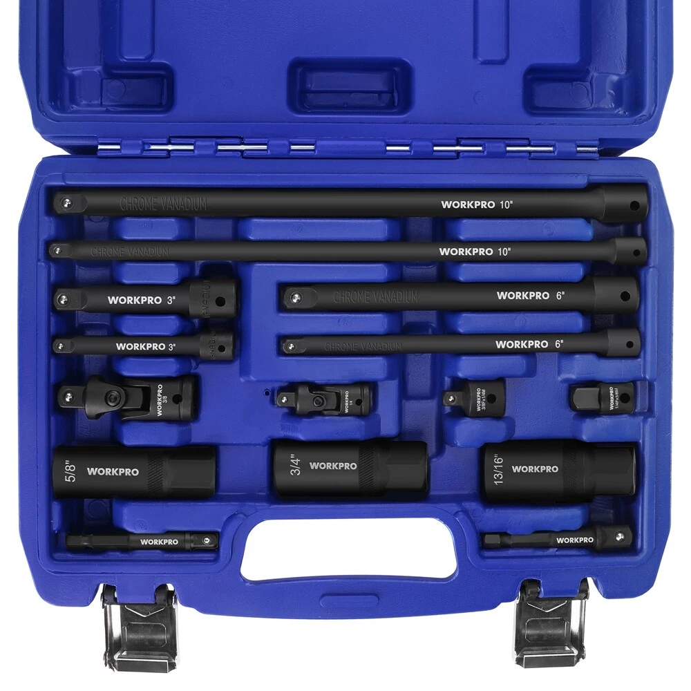 15pc Drive Tool Accessory Set 1 4 3 8 Drive Socket Adapter