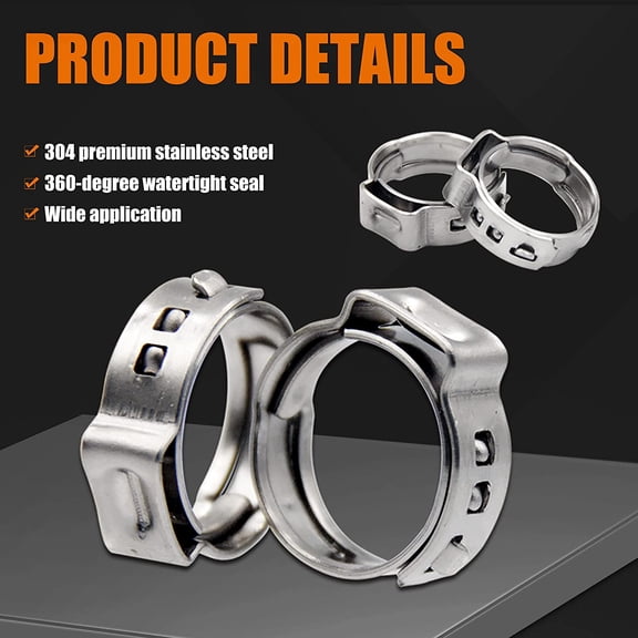 15PCS 1 1/2 Inch PVC Pipe Straps, Plastic Pipe Clamps, 2 Holes Pipe Support Brackets for Water, Electrical Conduit, Cable, Hose