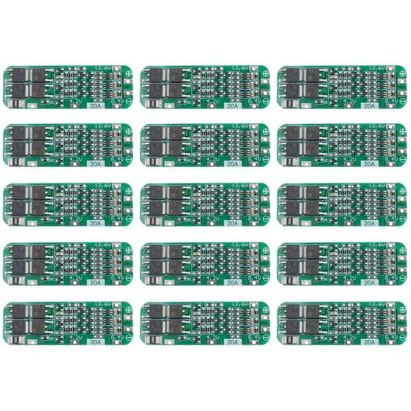 15PCS 3S 20A Lithium Battery 18650 Charger PCB Protection Board Li-Ion Charging Module 11.1V 12V 12.6V