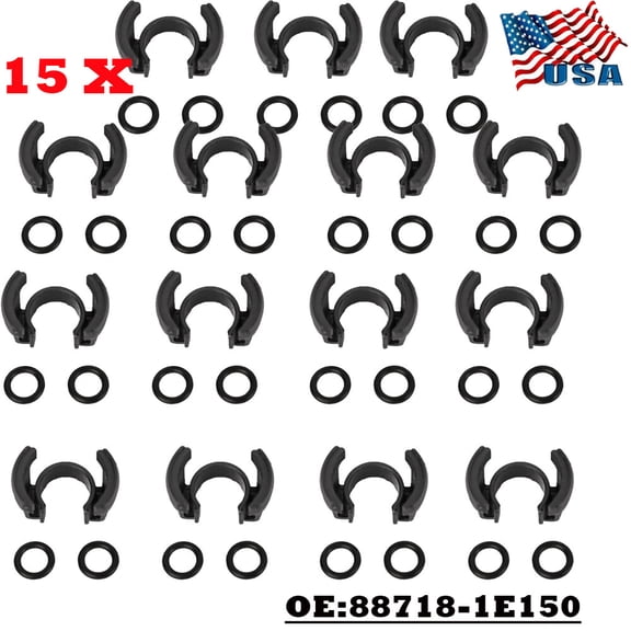 15PCS 88718-1E150 Fits For Toyota A/C Condensor Hard Line Lock Clamp Clip