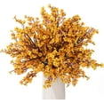 thumbnail image 1 of 15PCS Artificial Baby Breath Flowers Fake Silk Real Touch DIY Floral Bouquets Decor Wedding Party Decoration Arrangements-Burgundy, 1 of 5