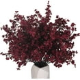 thumbnail image 1 of 15PCS Artificial Baby Breath Flowers Fake Silk Real Touch DIY Floral Bouquets Decor Wedding Party Decoration Arrangements-Burgundy, 1 of 4