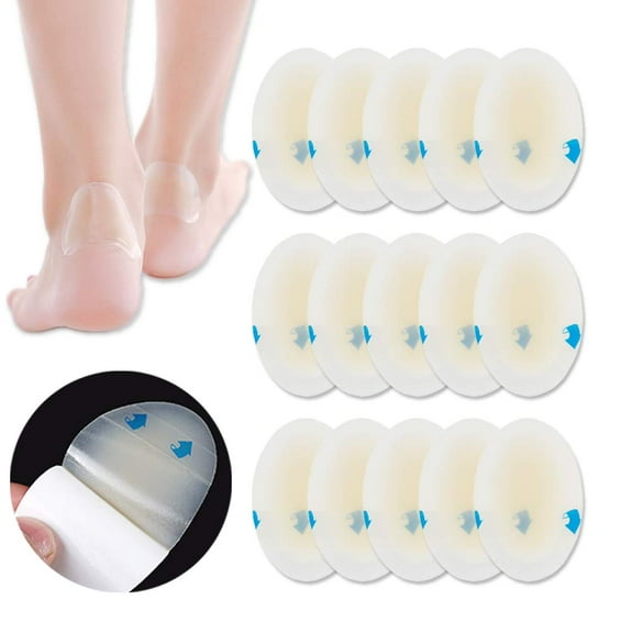 15PCS Blister Cushions Gel Hydrocolloid Seal Bandages for Fingers, Toes, Heels - Waterproof Blister Prevention Pads, Ultra-Thin Adhesive