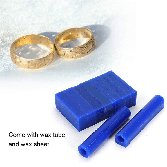 15PCS Carving Wax Block + 2PCS Jewelry Wax Hole Tube, Carving Wax Ring Casting Mold Wax Jewelry Ring Casting Mold Kit