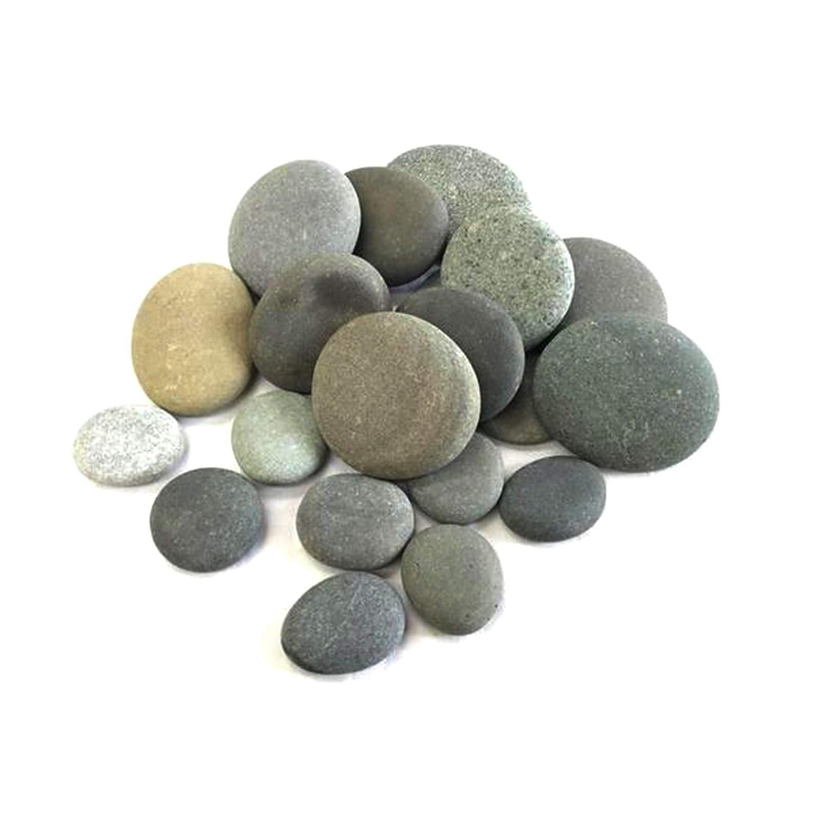 20 Pack Flat Rocks for Painting, Craft Kindness Stones for Kids