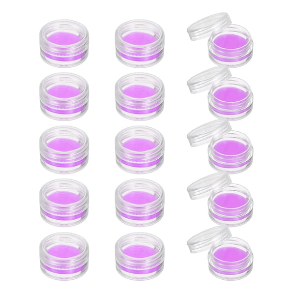 15PCS Diamond Art Painting Glue Clay Wax 5D Round DIY Diamond Art Refills with Storage Box(23mm/0.9", Purple)