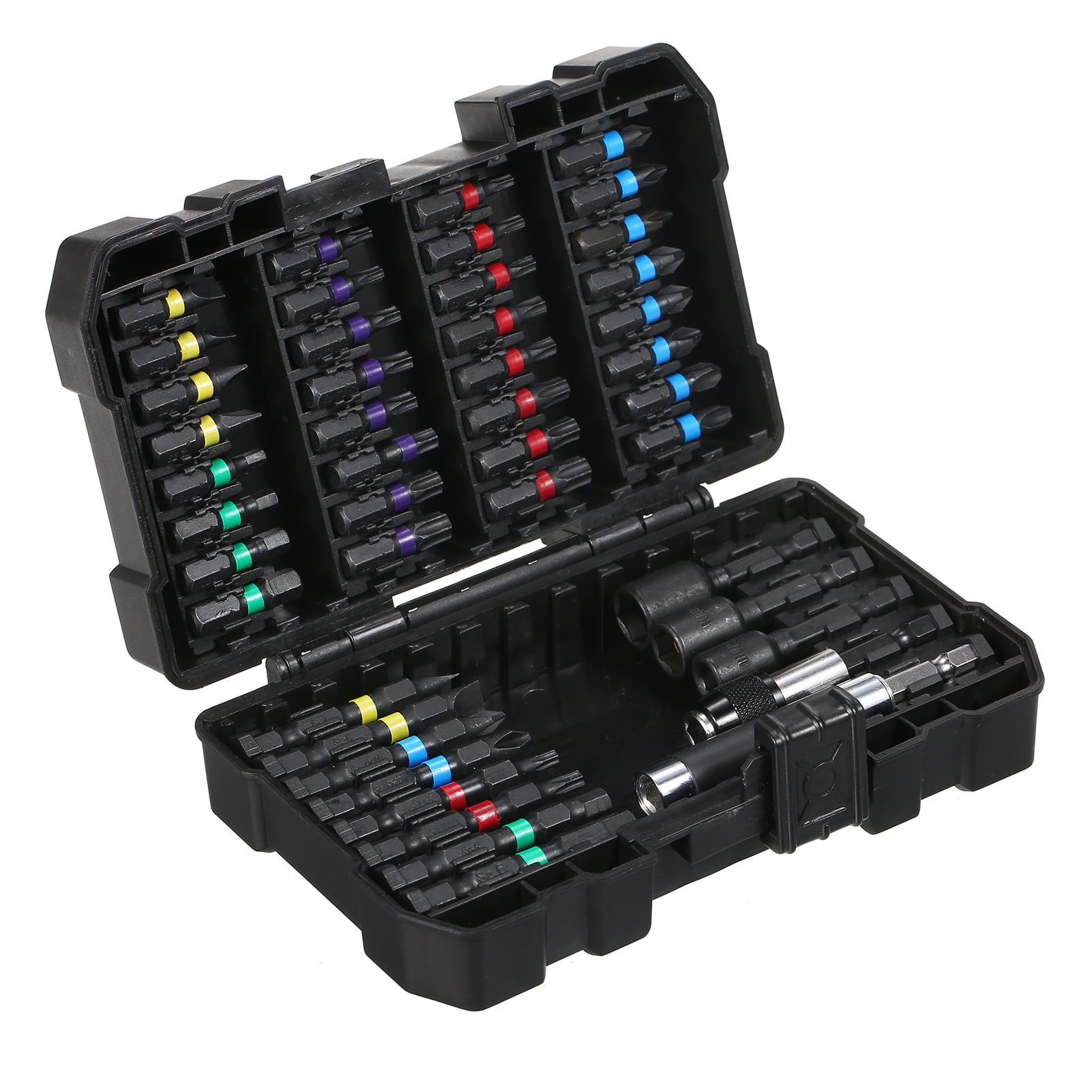 15PCS Driver Bit Set 45PCS Drill Bit Set, Alloy Steel Impact Driver Bits with Storage Case, for Wood, Metal, Steel, Appliances, Computers, Fixtures, and DIY Projects