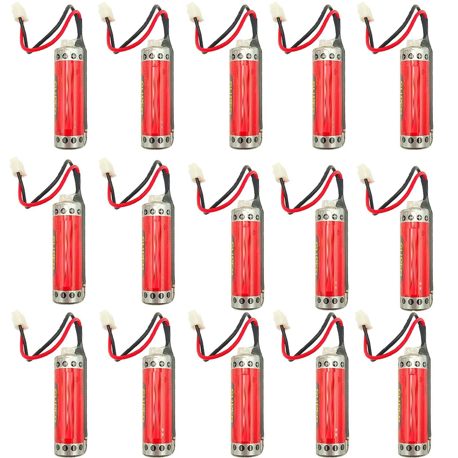 15PCS ER6C battery ER6C/3.6V Battery AA battery with plug for Mitsubishi FX F2-40BL