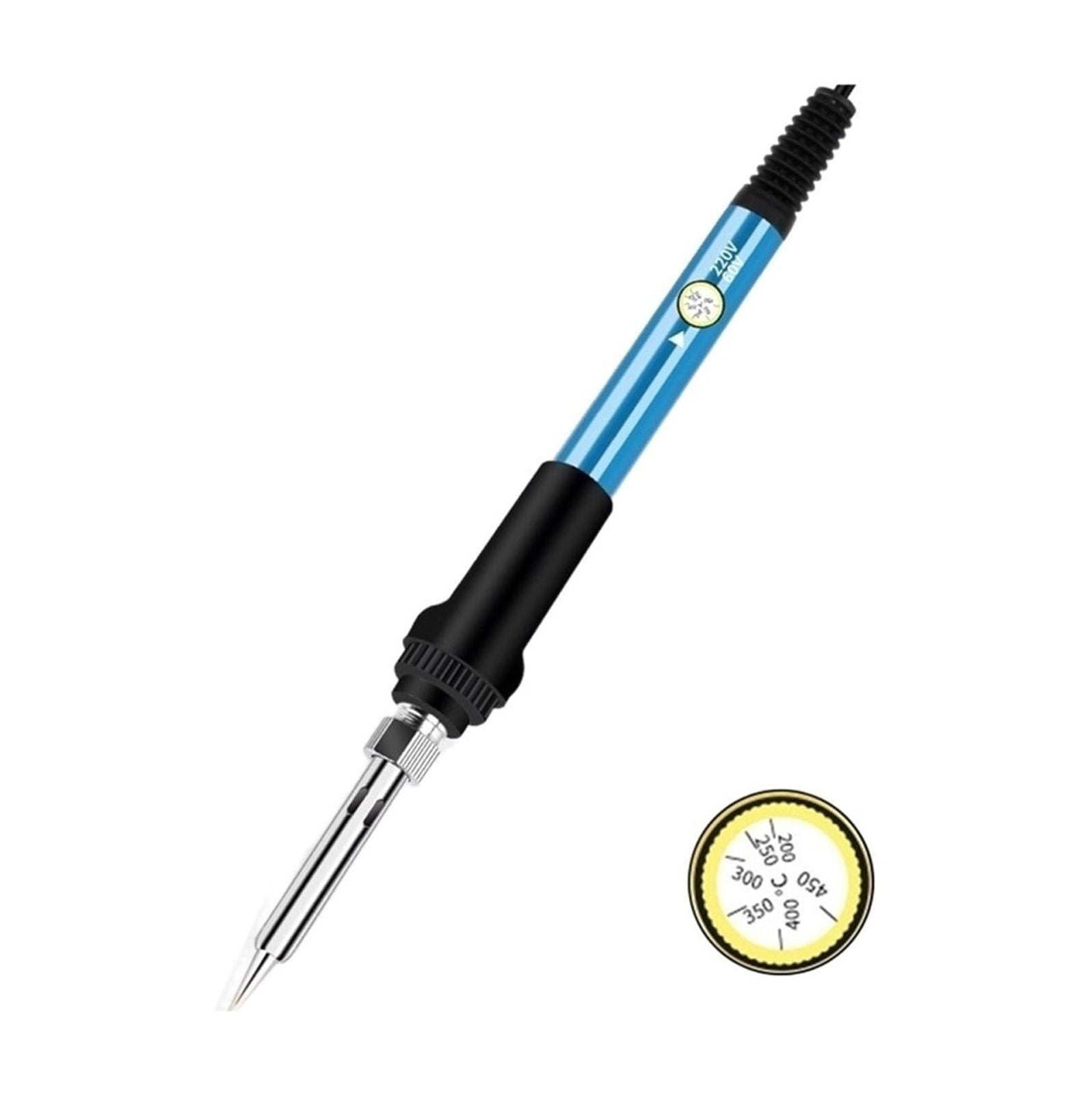 15PCS Electric Solder Iron Temperature Adjustable, Soldering Iron Rework Station Kit Handle Heat Pencil, Welding Repair Tools