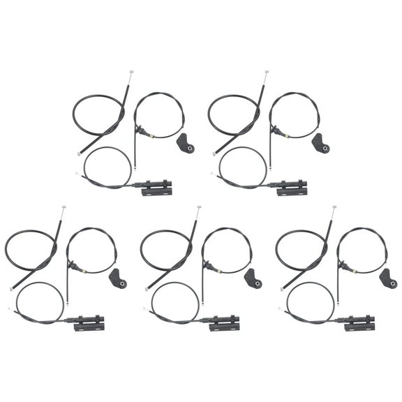 15PCS Engine Bowden Cable Hood Release Wire for E39 525I 530I 51238176595 51238190754 51238176596,15 * Hood Release Cable,black