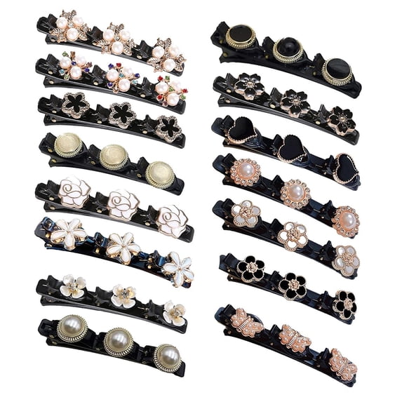 15PCS Fixed Headband New Hairpin Double Layer Braided Hair Hair Hairpin Hairpin Women Clip Accessories Hoop Lazy Hair