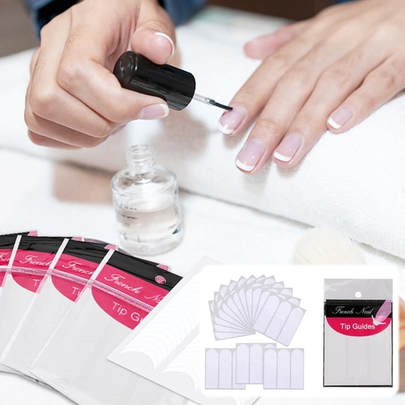 15PCS French Nail Stickers Manicure Decals Stripes DIY Design Tools Easy Apply Removable Salon Home Decorations
