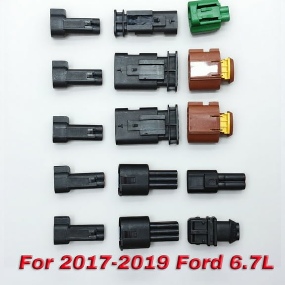 15PCS Harness Plug Kit For 2017-2019 Ford F-250 /F-350 /F-450 /F-550 6.7L Powerstroke